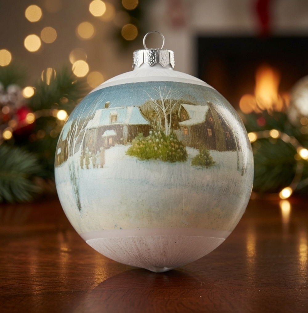 Rare 1983 Hallmark Christmas New Home Ornament Vintage Yearly Collection VG